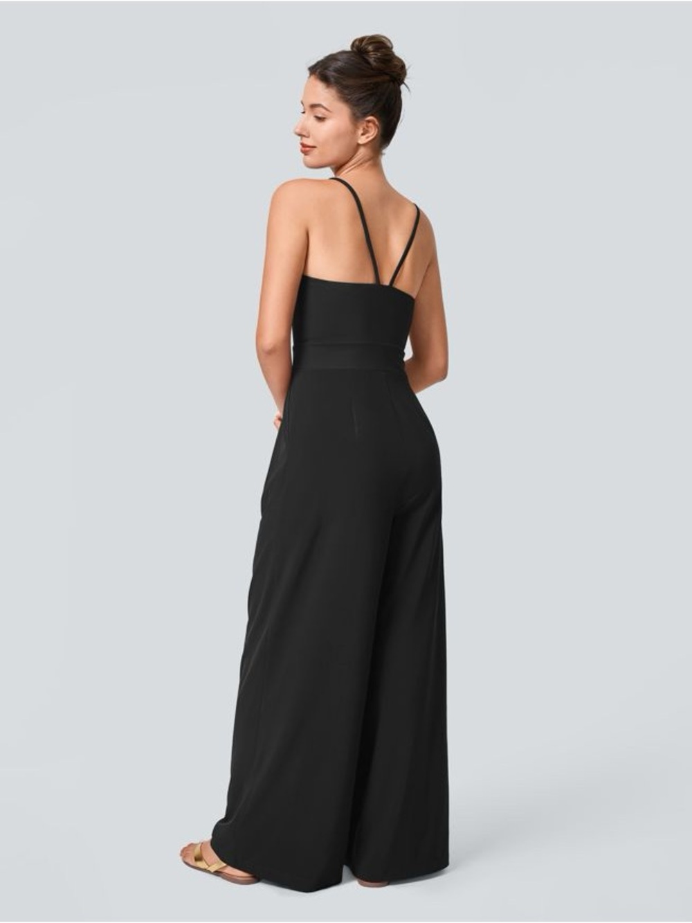 Halara Breezeful™ Backless Side Invisible Zipper Pocket Wide Leg Quick Dry